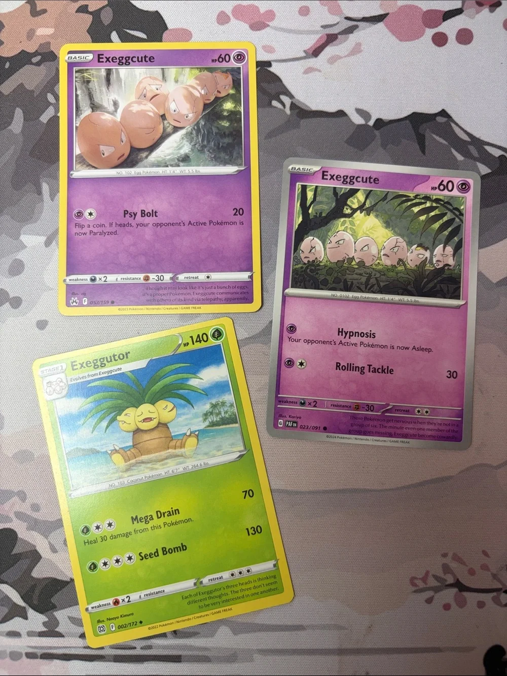 Exeggcute & Exeggutor Evolution Lot | 3 Pokémon Cards | ✨5/$25✨